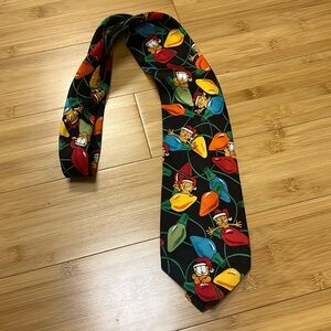 Vintage Garfield Christmas string lights tie Paws Addiction whimsical costume